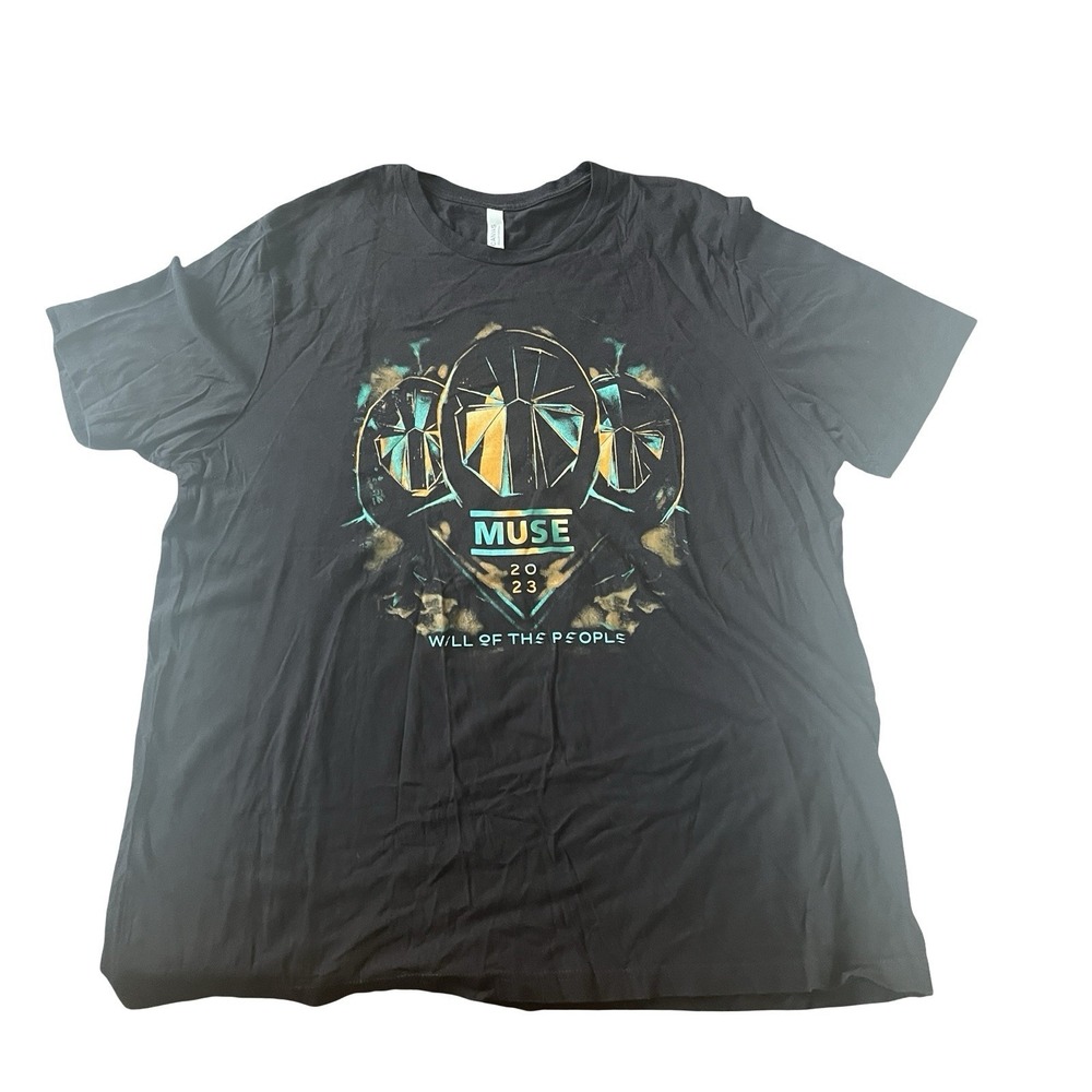 Muse Size 3XL Will of the‎ People 2023 World Tour Shirt Black T-Shirt Graphic